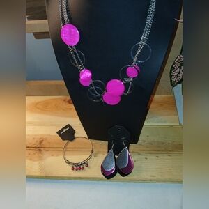 Pink/Silver 3 pc set